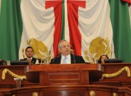 Jorge Gaviño Ambriz, diputado de Nueva Alainza, durante el posicionamiento de su partido después de la protesta de los nuevos legisladores que integran la VI ALDF