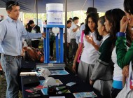 En el campus Morelia de la UNAM, se inauguró la feria del Primer Encuentro Nacional de Ecotecnias. Tecnologías para el desarrollo rural.